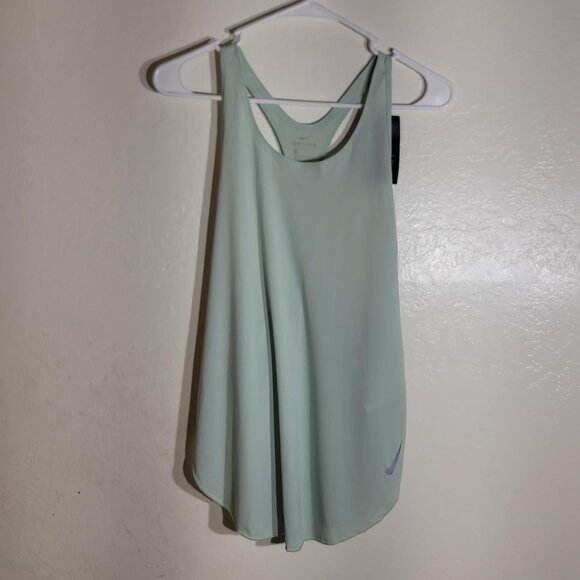 NWT MSRP $40 Nike Dri-Fit Women's Running Tank Top Sage Mint Green Size M Light - Picture 2 of 8